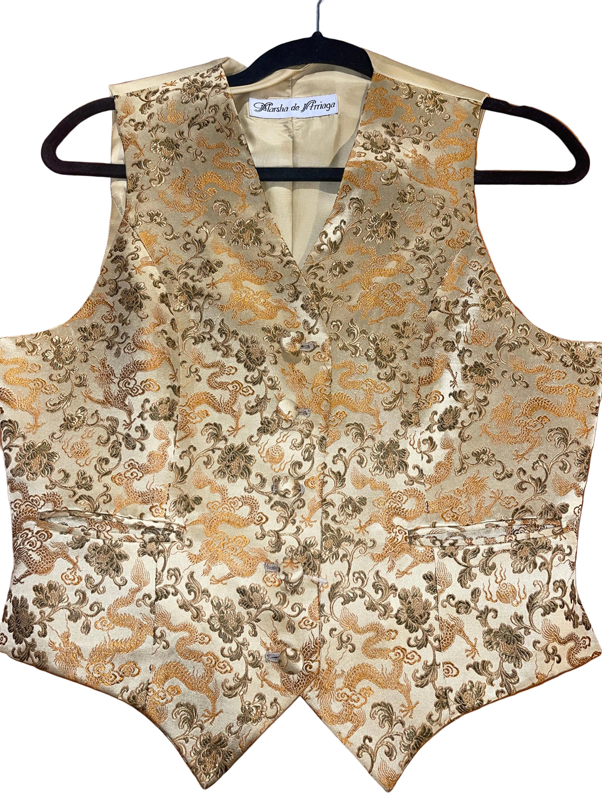 Marsha De Arriaga, Gold Brocade Vest