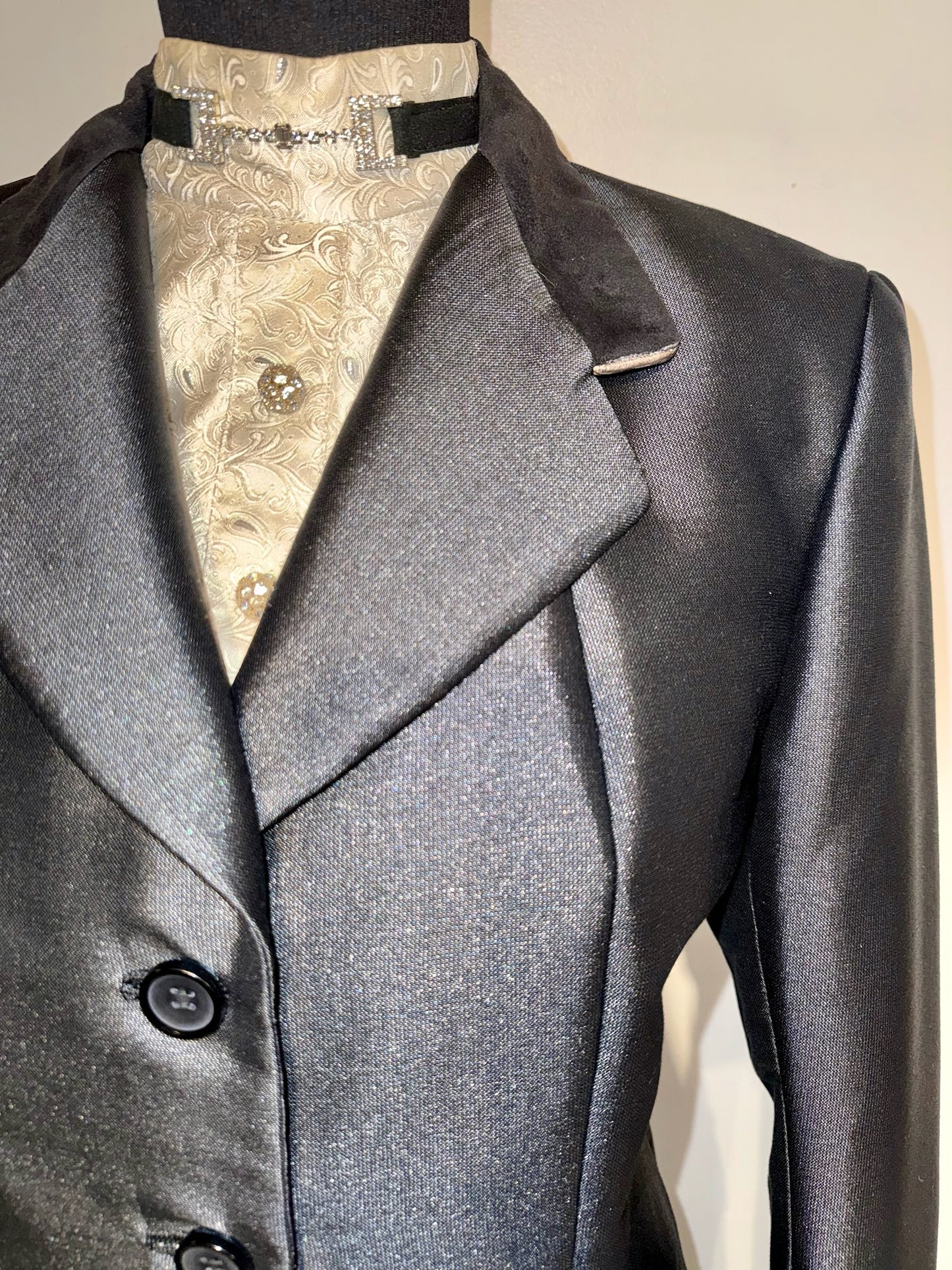 Marsha De Arriaga, Ladies Black Hunt Coat