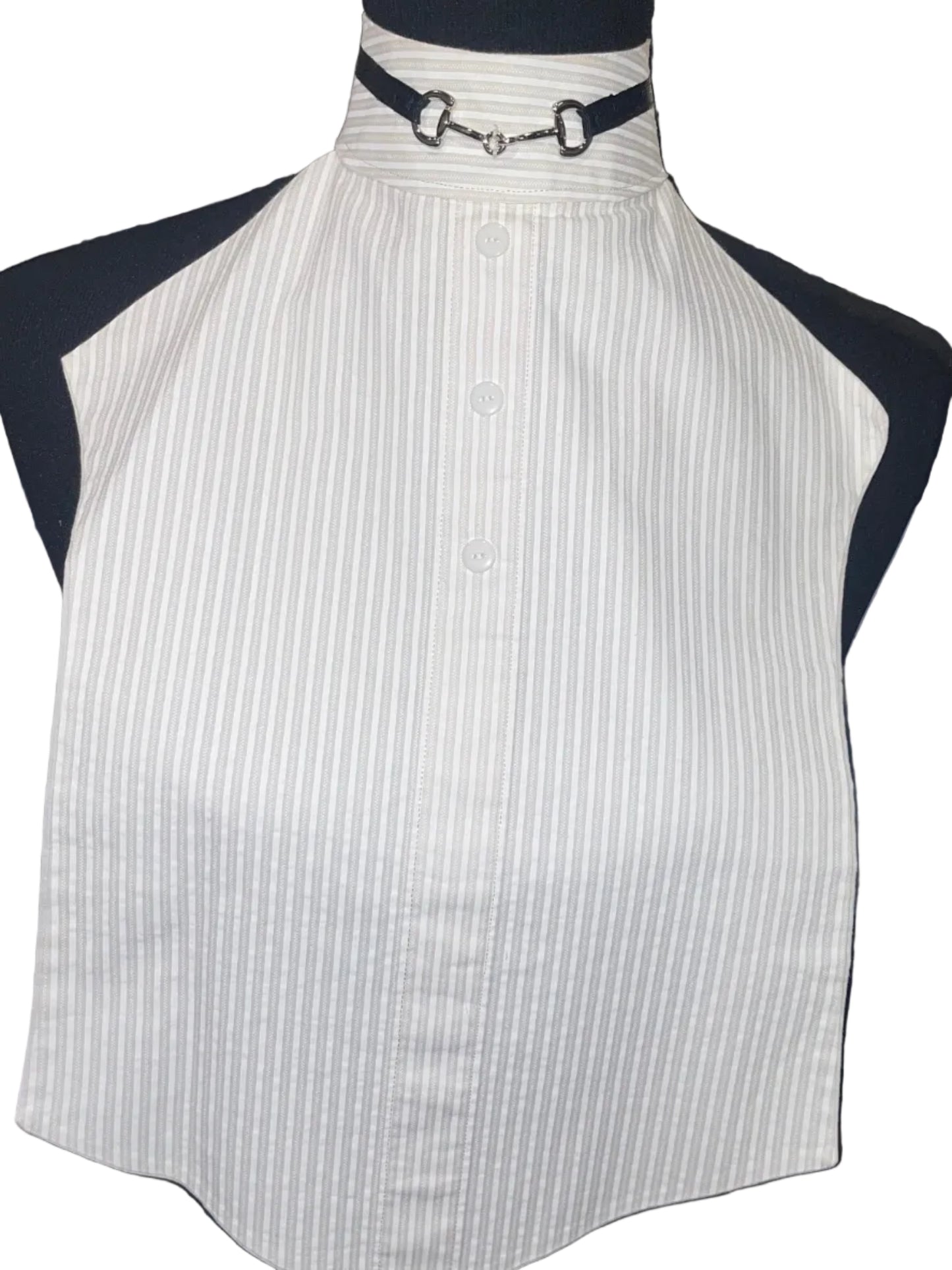 White With Black Bit Dickie