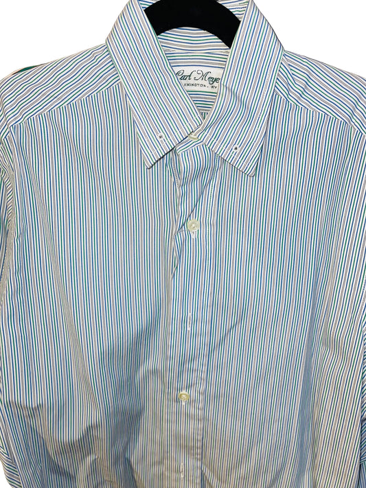 Carl Meyers, Green and Blue Stripe Shirt