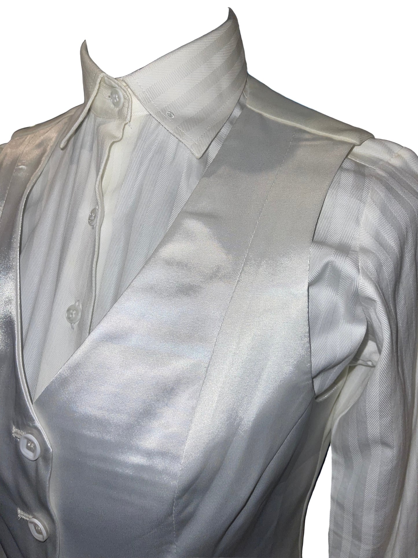 New, MTC Eggshell Silk Vest