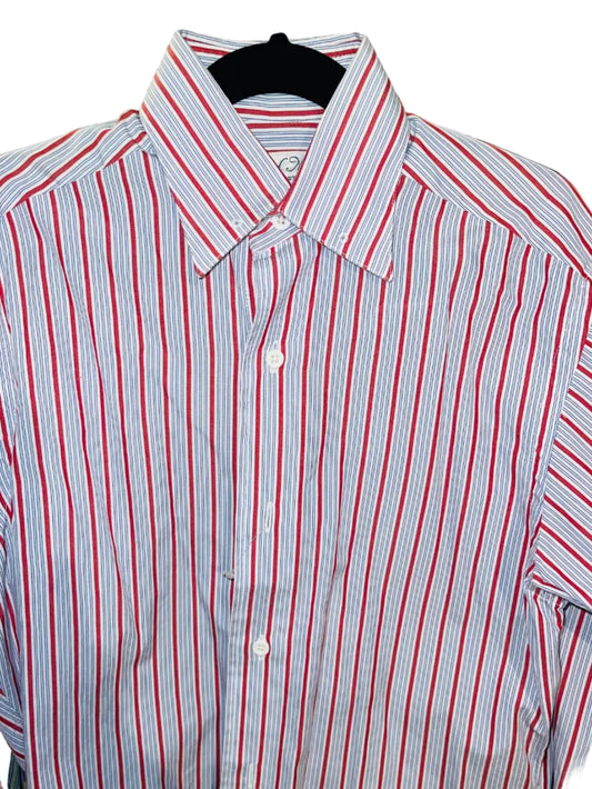 Carl Meyers, Red and Blue Striped Shirt