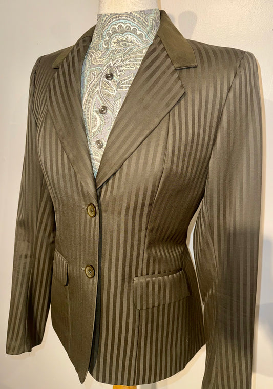 Marsha De Arriaga, Ladies Olive Brown Hunt Coat