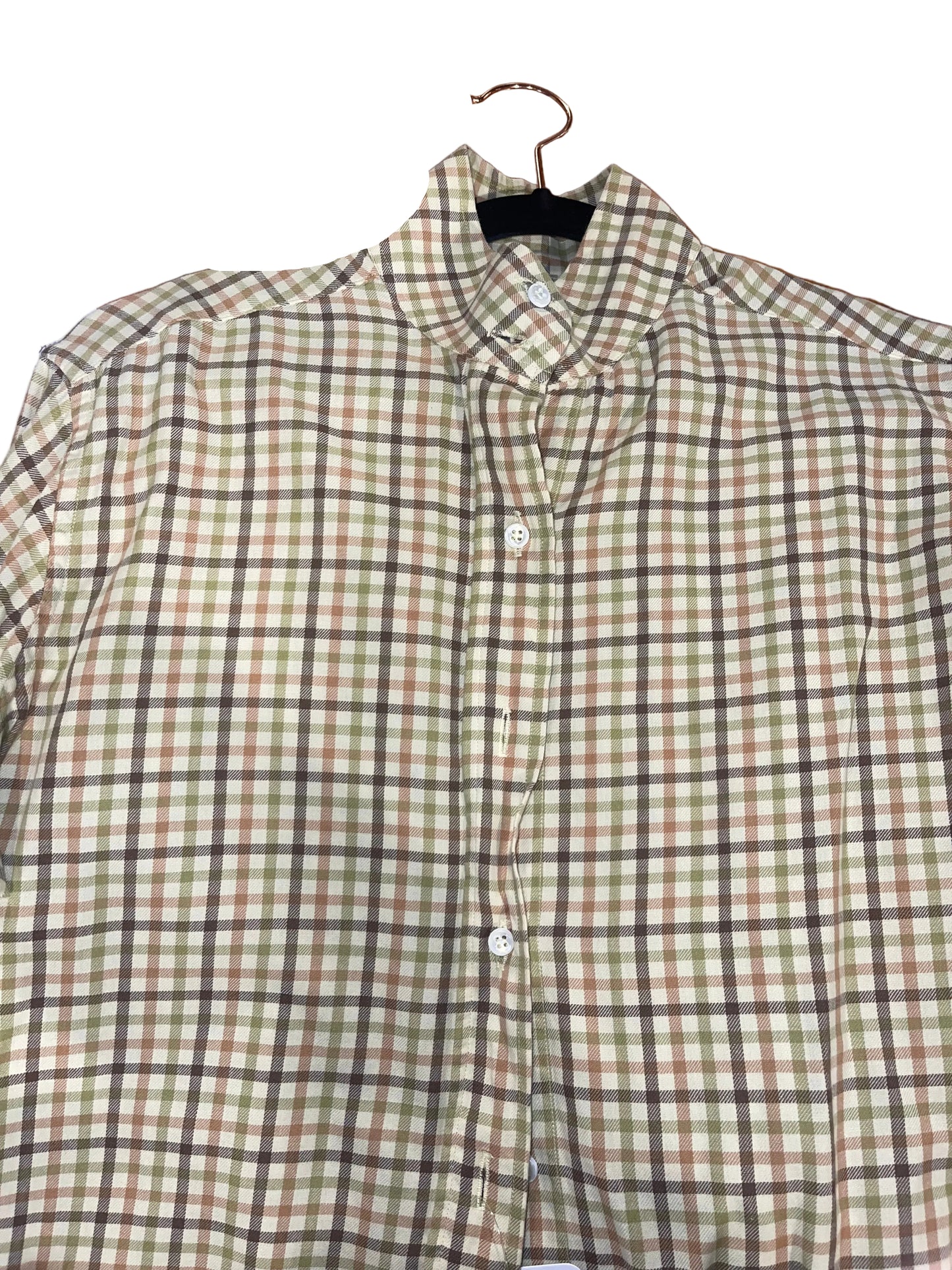 Van Teal, Tan Plaid Ladies 12 Hunt Shirt