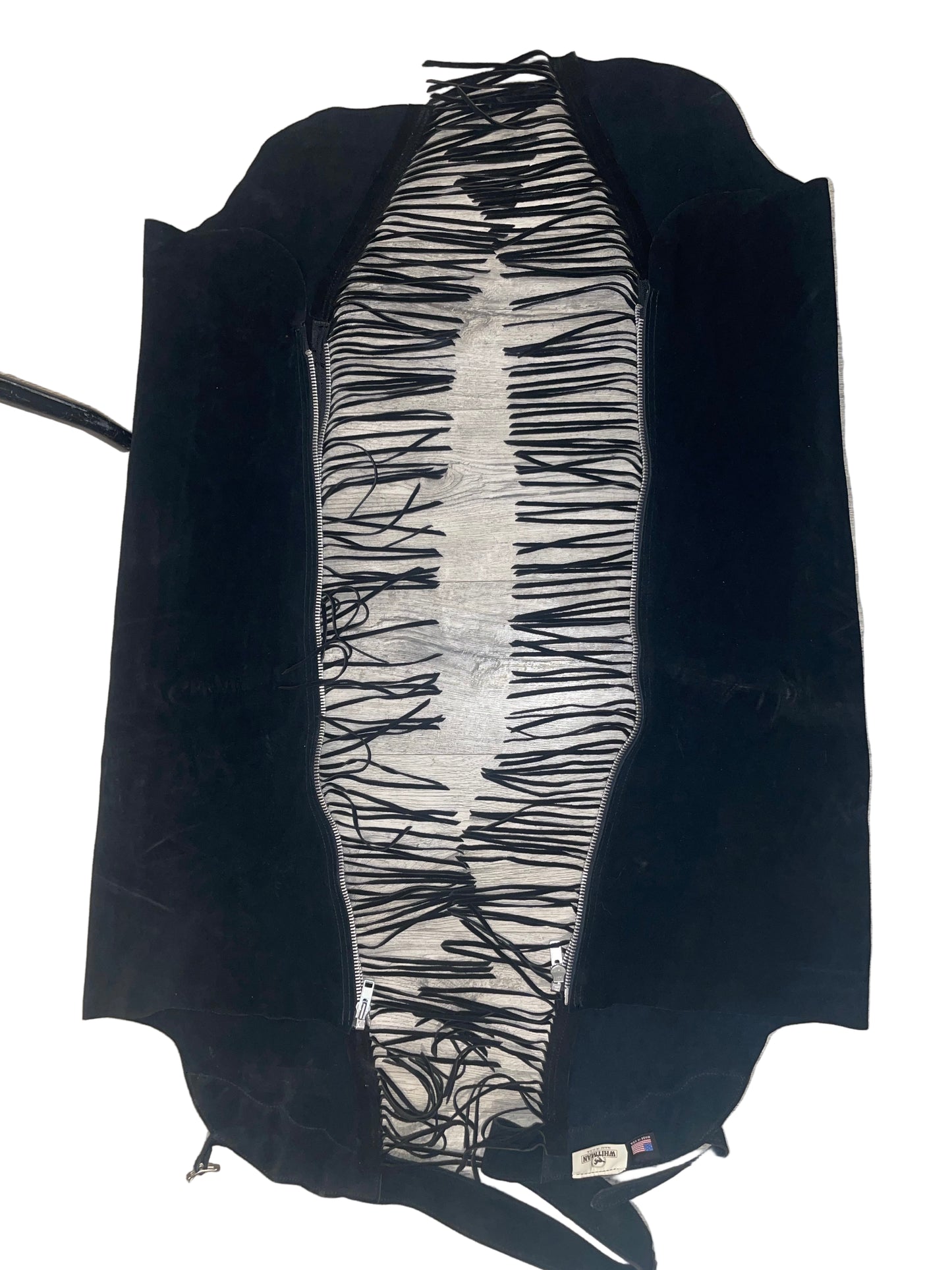 Whitman, Black Fringe Chaps