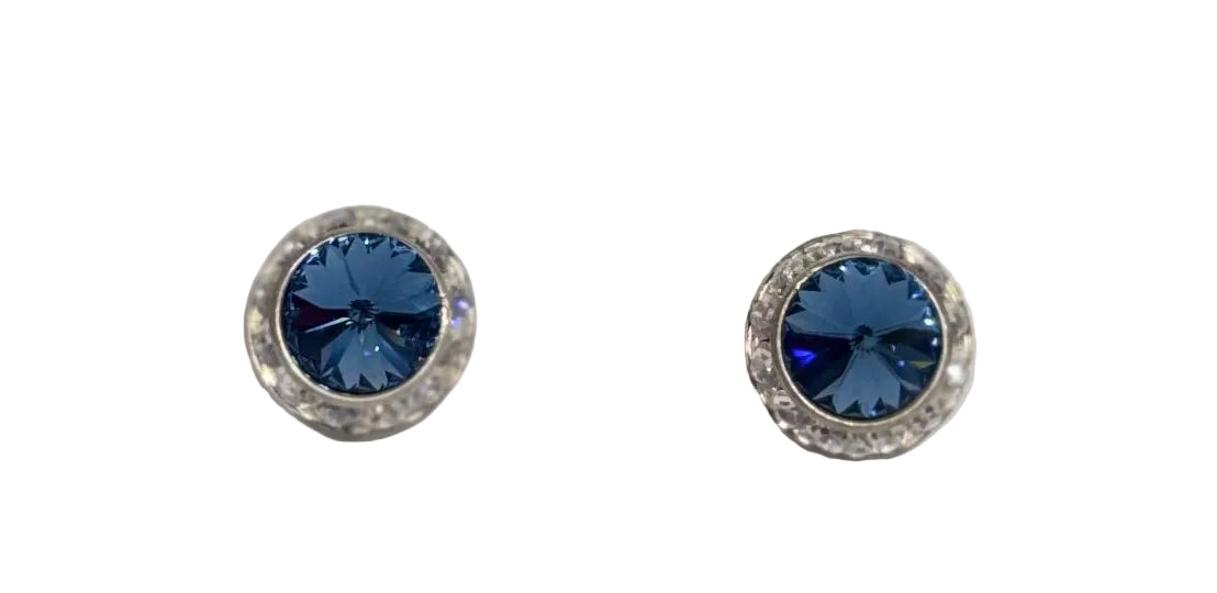 2 Piece, Dark Blue Crystal Magnet Set