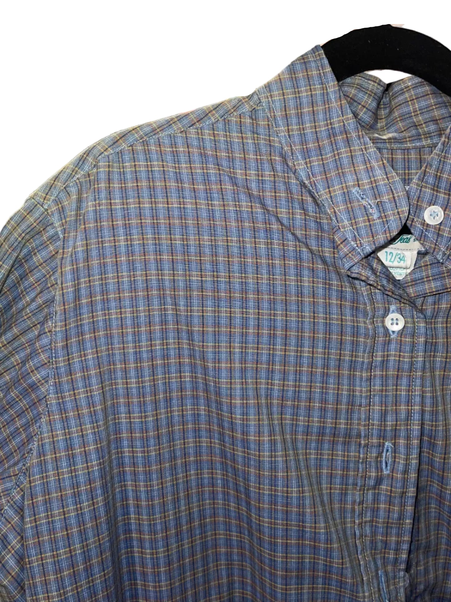 Revelle, Blue Plaid 34 Hunt Shirt