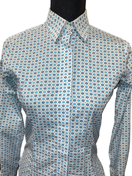 Ellie May, Teal Flower Shirt
