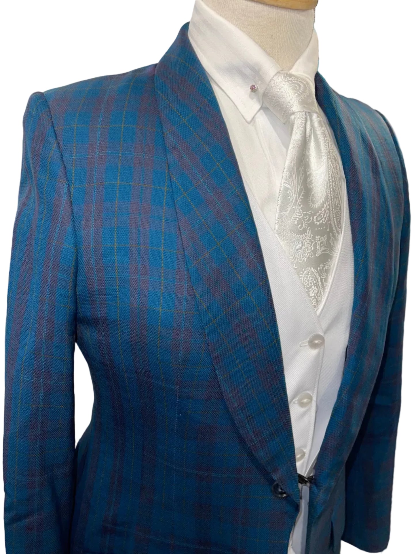 Countryside, Teal Plaid Day Coat