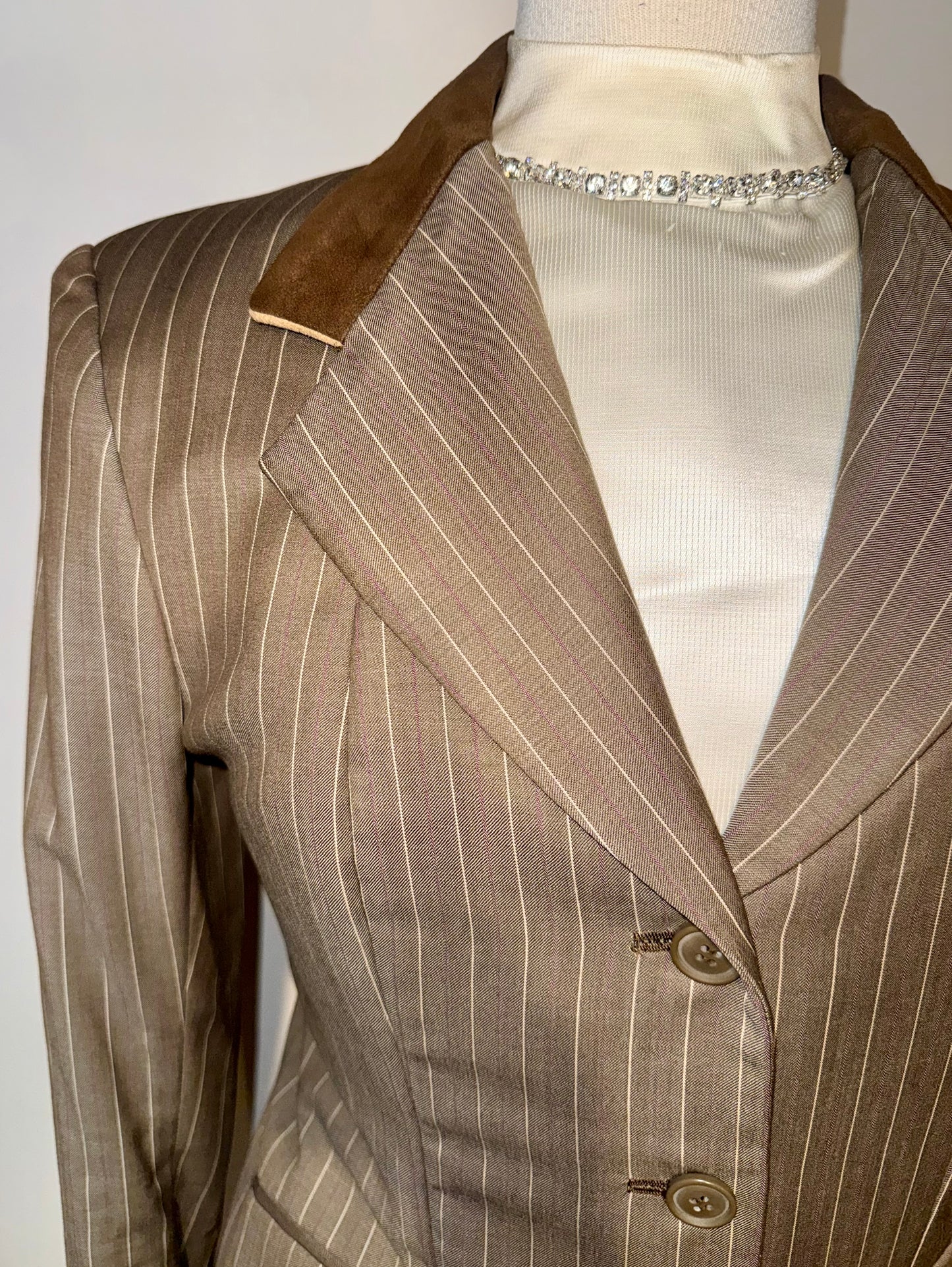Marsha De Arriaga, Custom Beige Hunt Coat