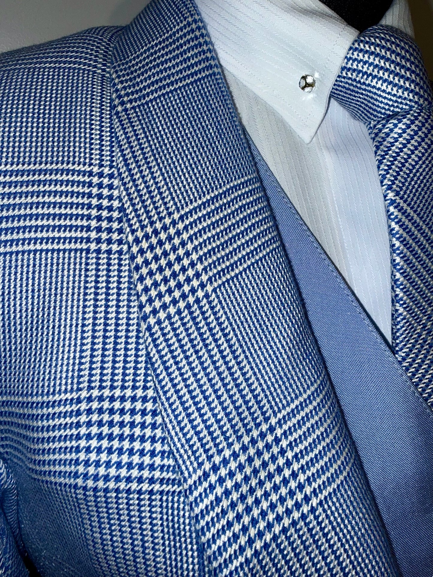 Marsha De Arriaga, Blue Plaid Day Coat