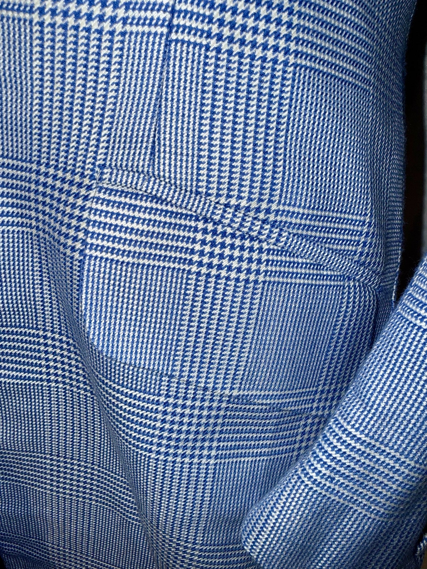 Marsha De Arriaga, Blue Plaid Day Coat