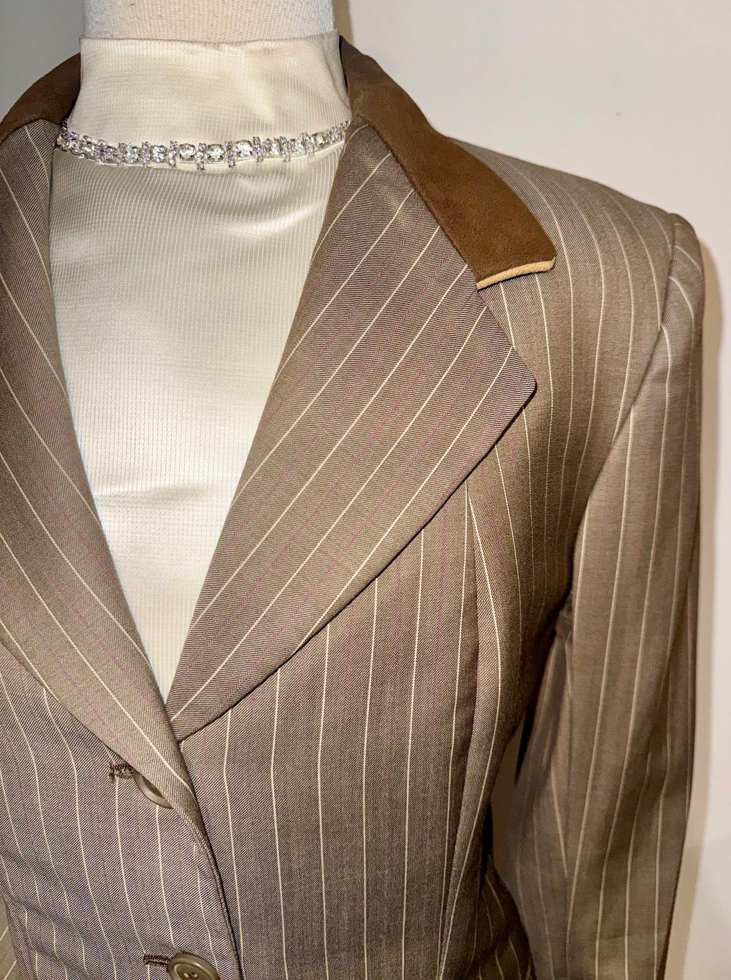 Marsha De Arriaga, Custom Beige Hunt Coat