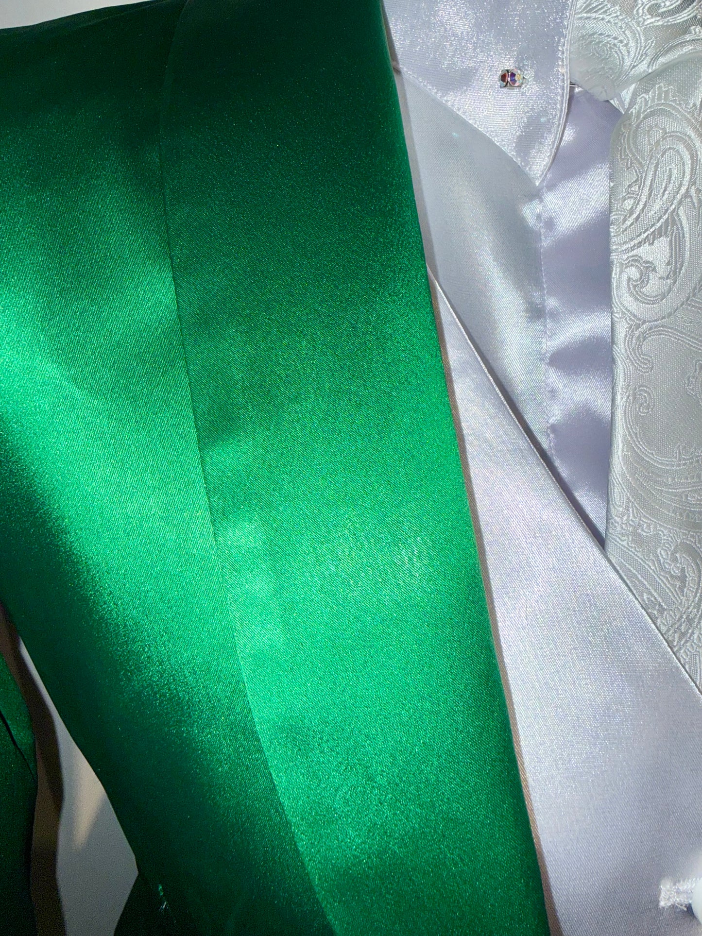 Hawkewood, Green Silk Day Coat
