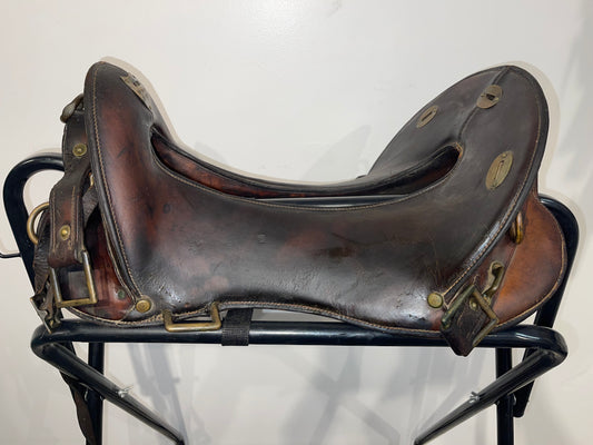 Antique McClellan Calvary 12in Saddle