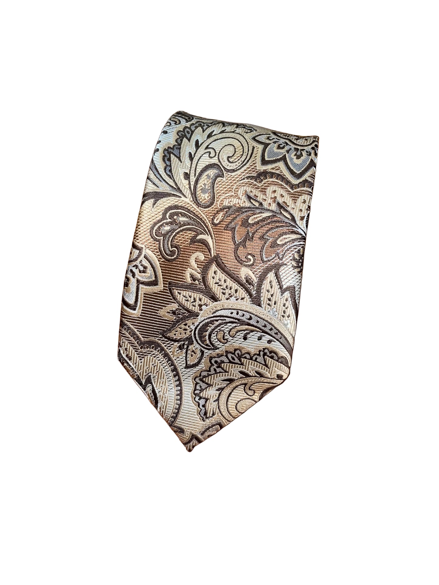 Taupe Brocade Tie