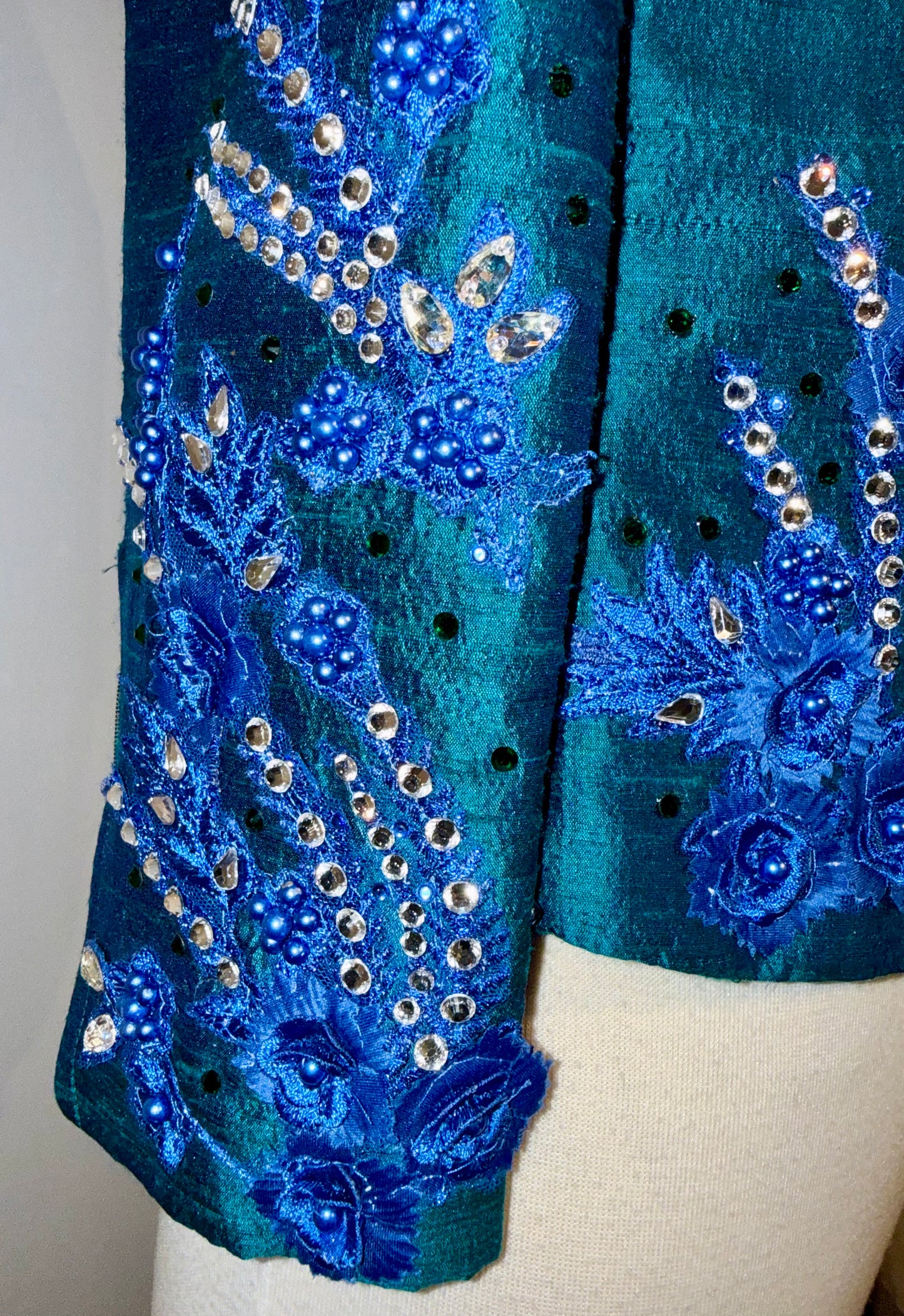 Custom, Teal Western Set
