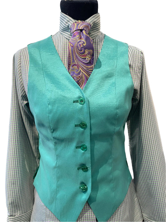 Ladies Purple and Green Plaid Set