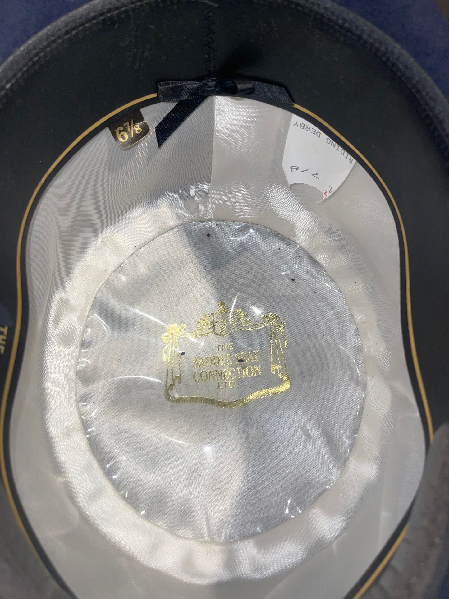 Saddle Seat Connection, Navy, 6 7/8 Derby