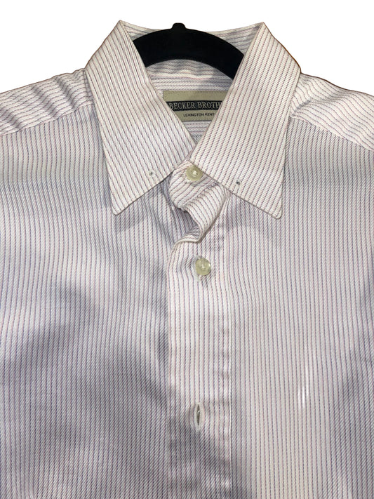 Becker Brother, Pink and Purple Stripe Shirt