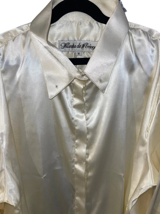 Marsha De Arriaga, Cream Silk Shirt