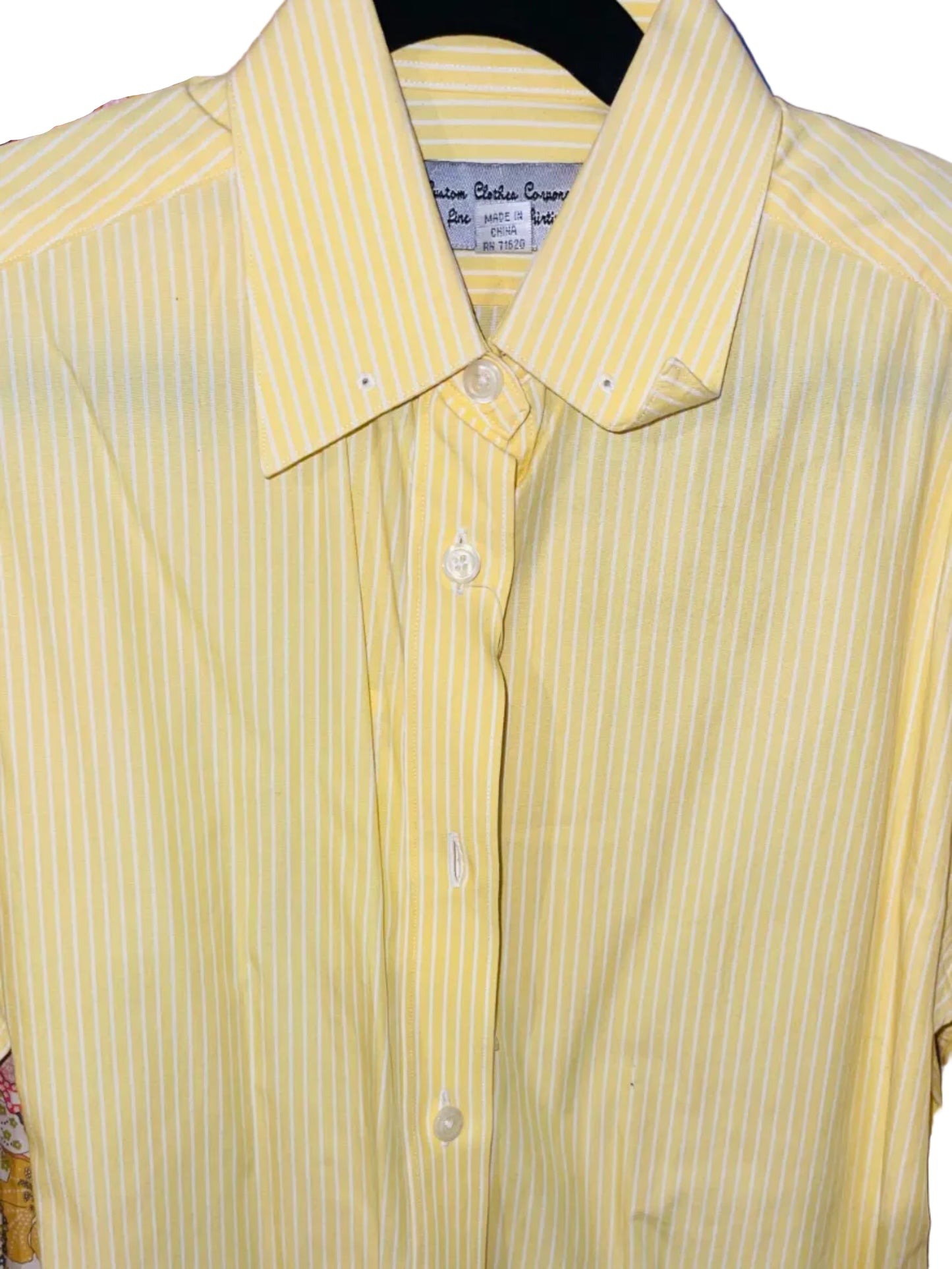 CCC, Yellow with White Stripe Shirt