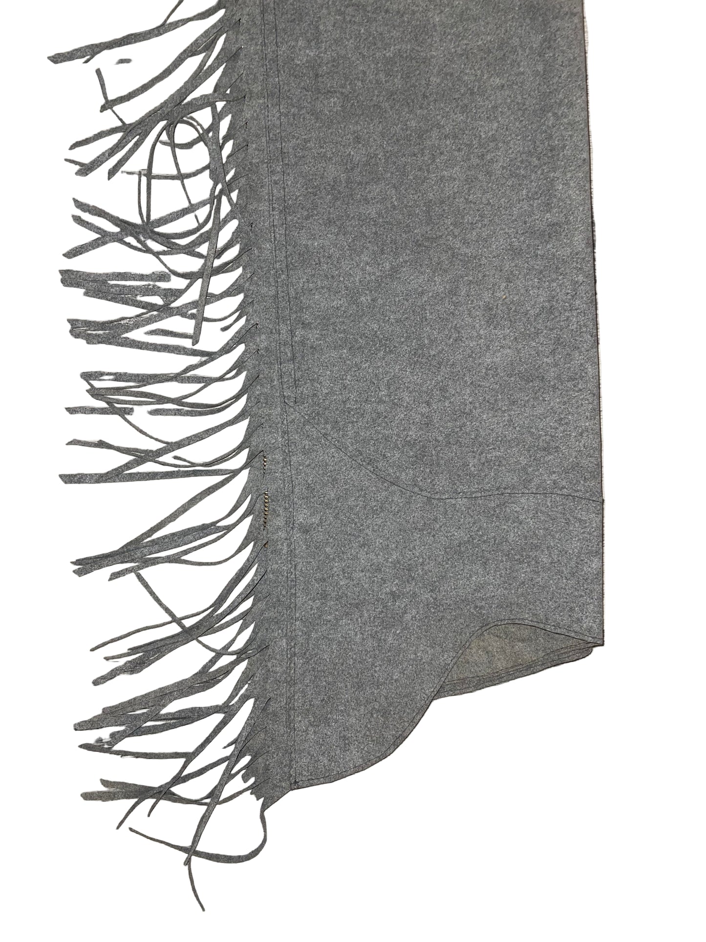 Custom, Grey Faux Ultrasuede Chaps