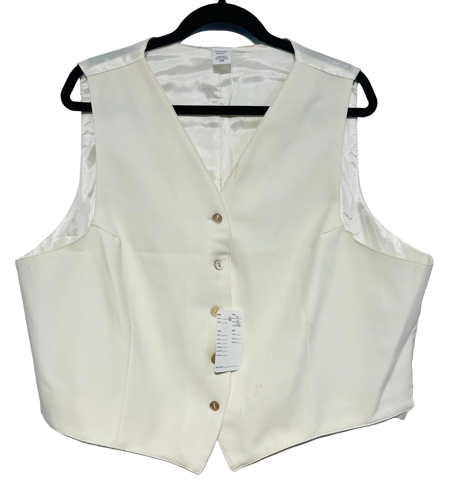 Ladies, Cream Show Vest