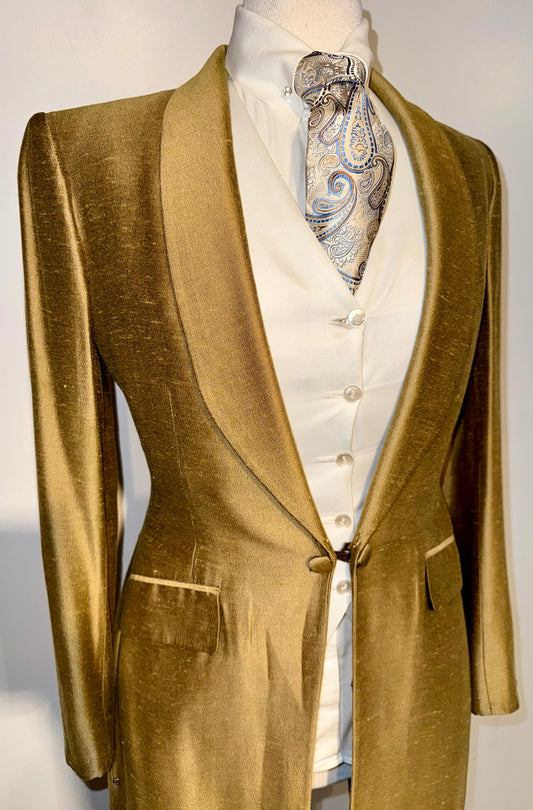 Custom, Gold Silk Day Coat