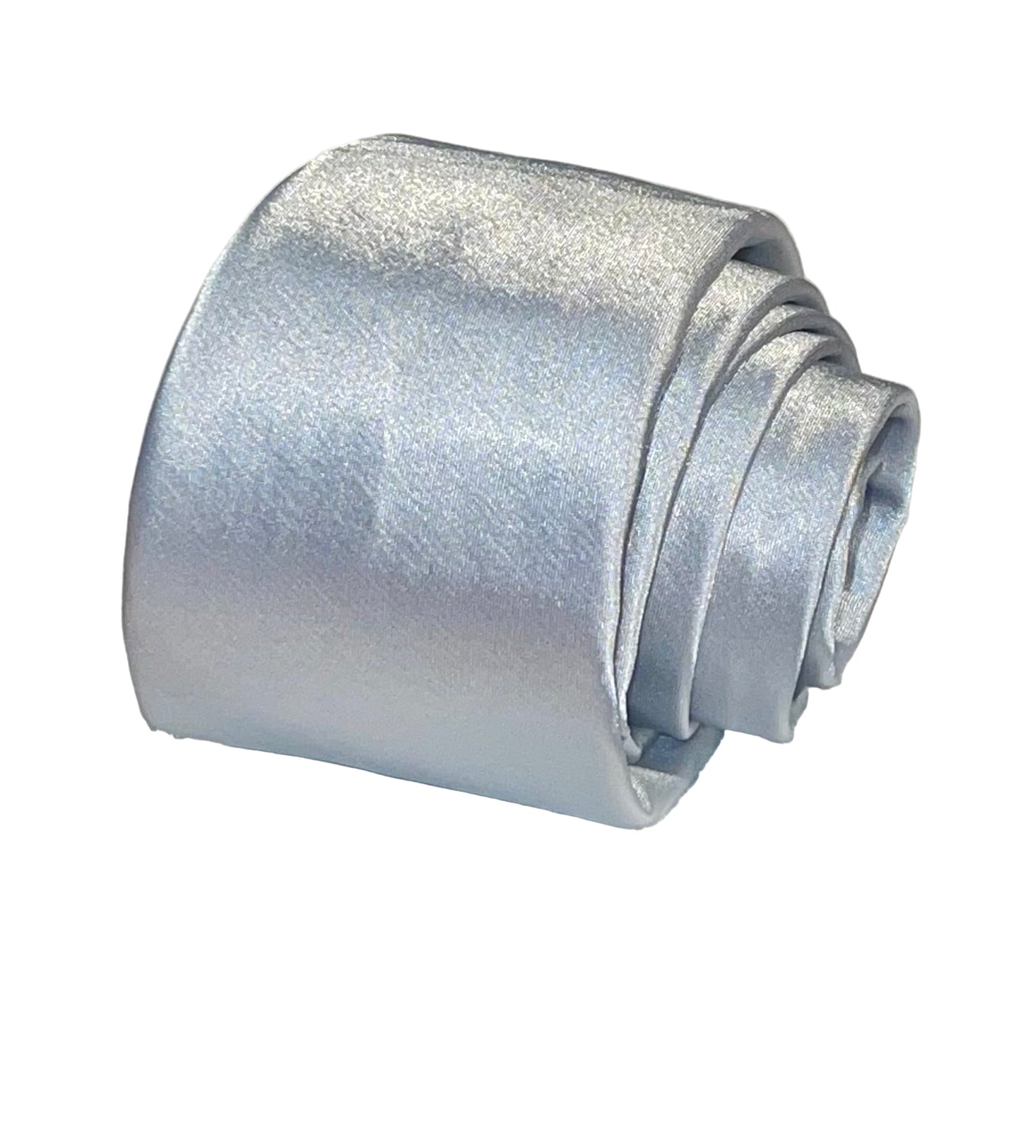 New, Marsha de Arriaga, Silver Silk Tie