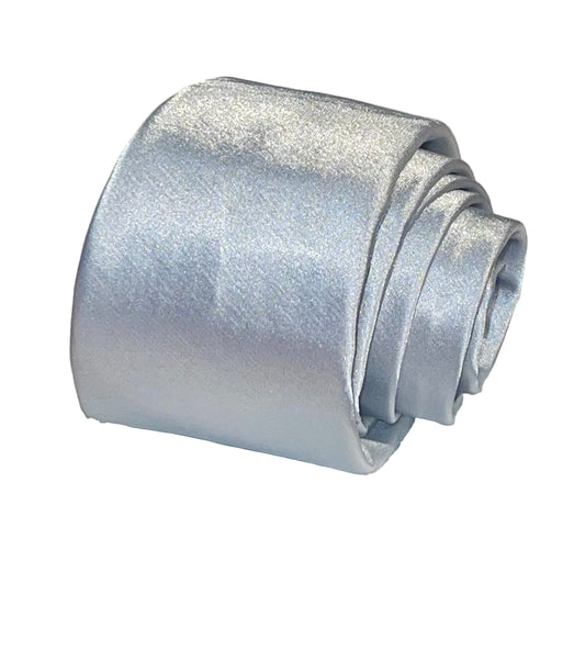 New, Marsha de Arriaga, Silver Silk Tie