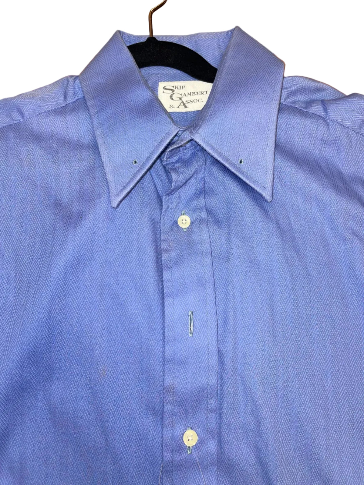 SGA Blue Herringbone Shirt