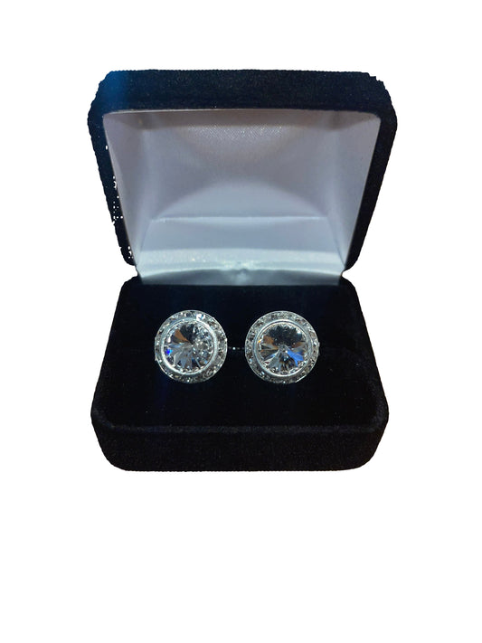 New, Crystal Cufflinks