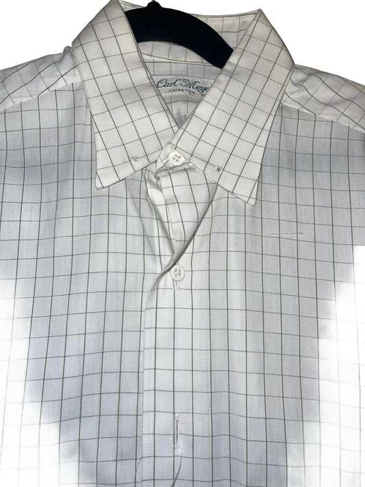 Carl Meyers, White with Green Check Shirt