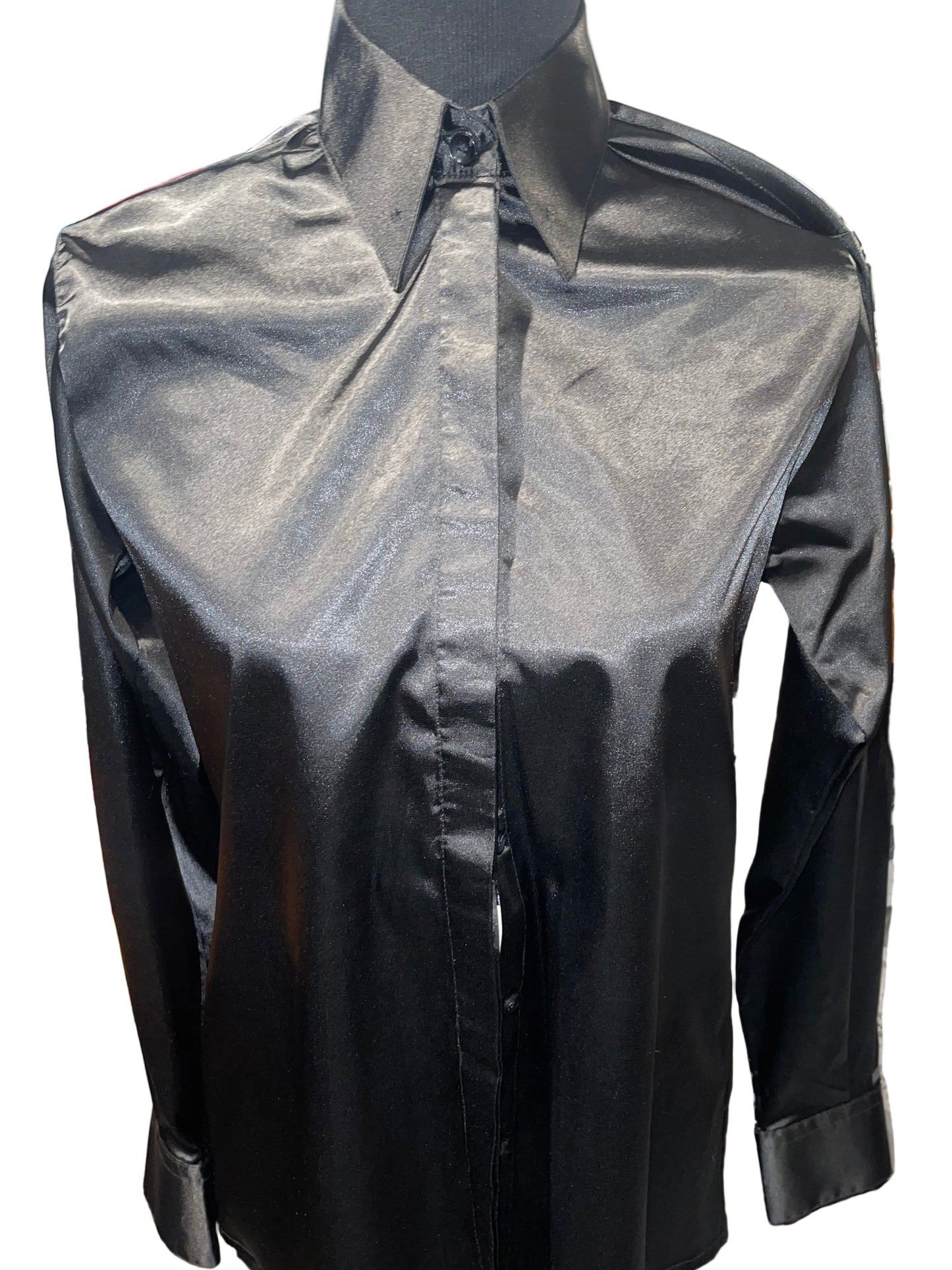 Go-N-Show, Black Silk Shirt Ladies 4