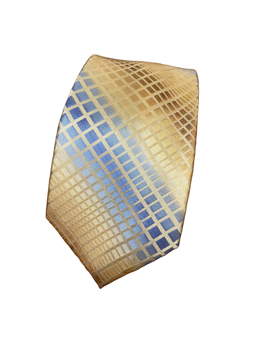 Yellow Blue Tie