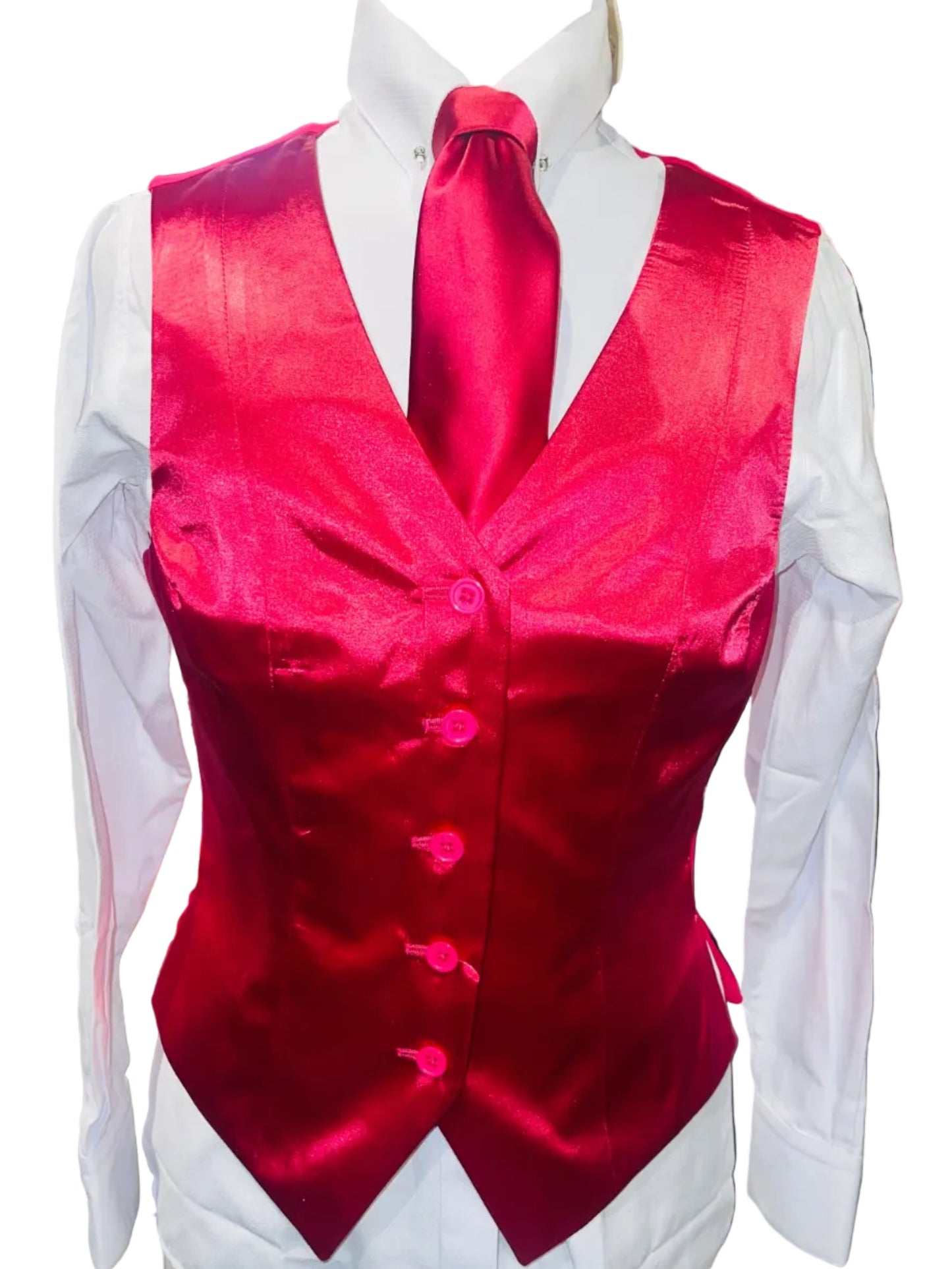 New, MTC, Fuchsia Silk Vest