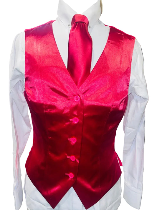 New, MTC, Fuchsia Silk Vest