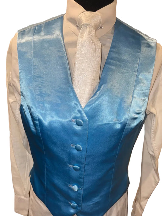 Marsha De Arriaga, Blue Silk Vest