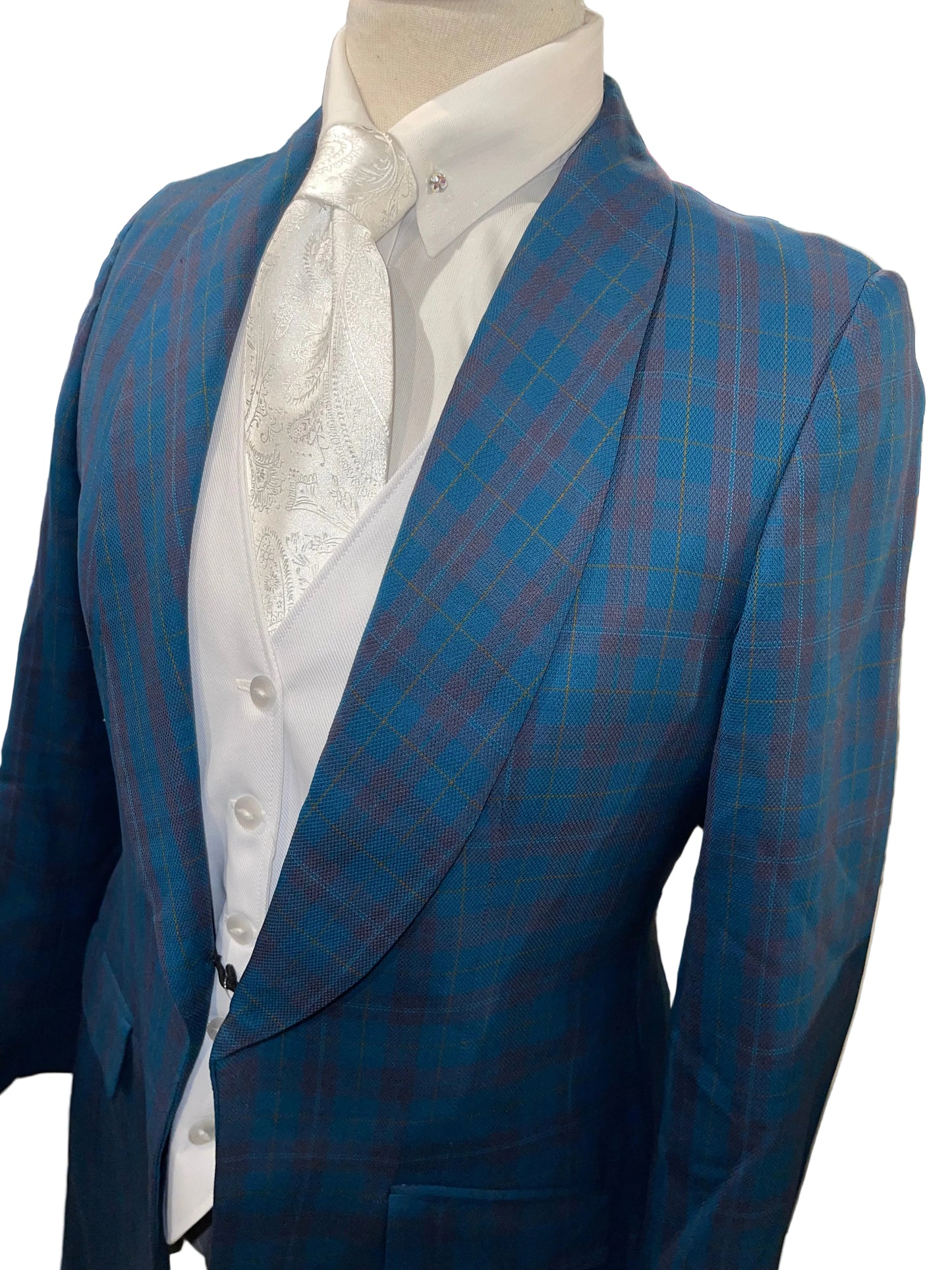 Countryside, Teal Plaid Day Coat