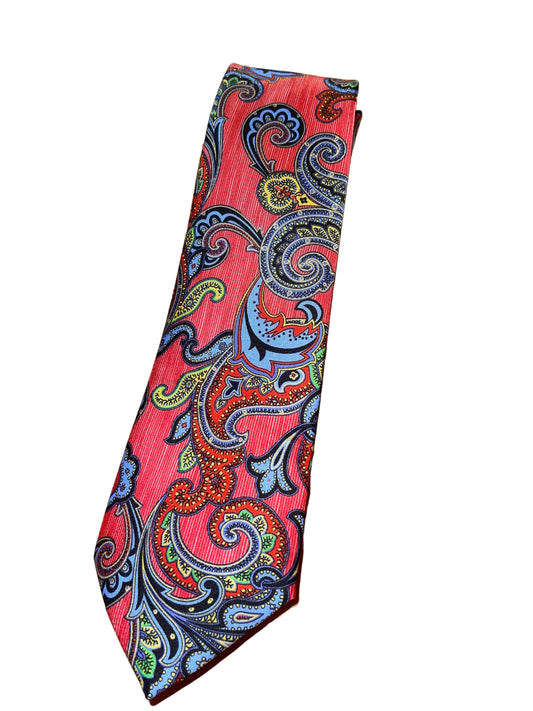 Red Paisley Tie