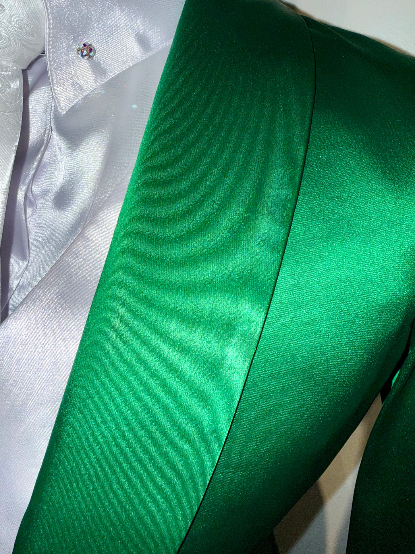 Hawkewood, Green Silk Day Coat