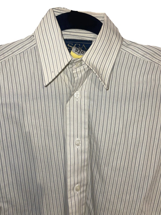 SGA, Green With Navy Stripe Shirt