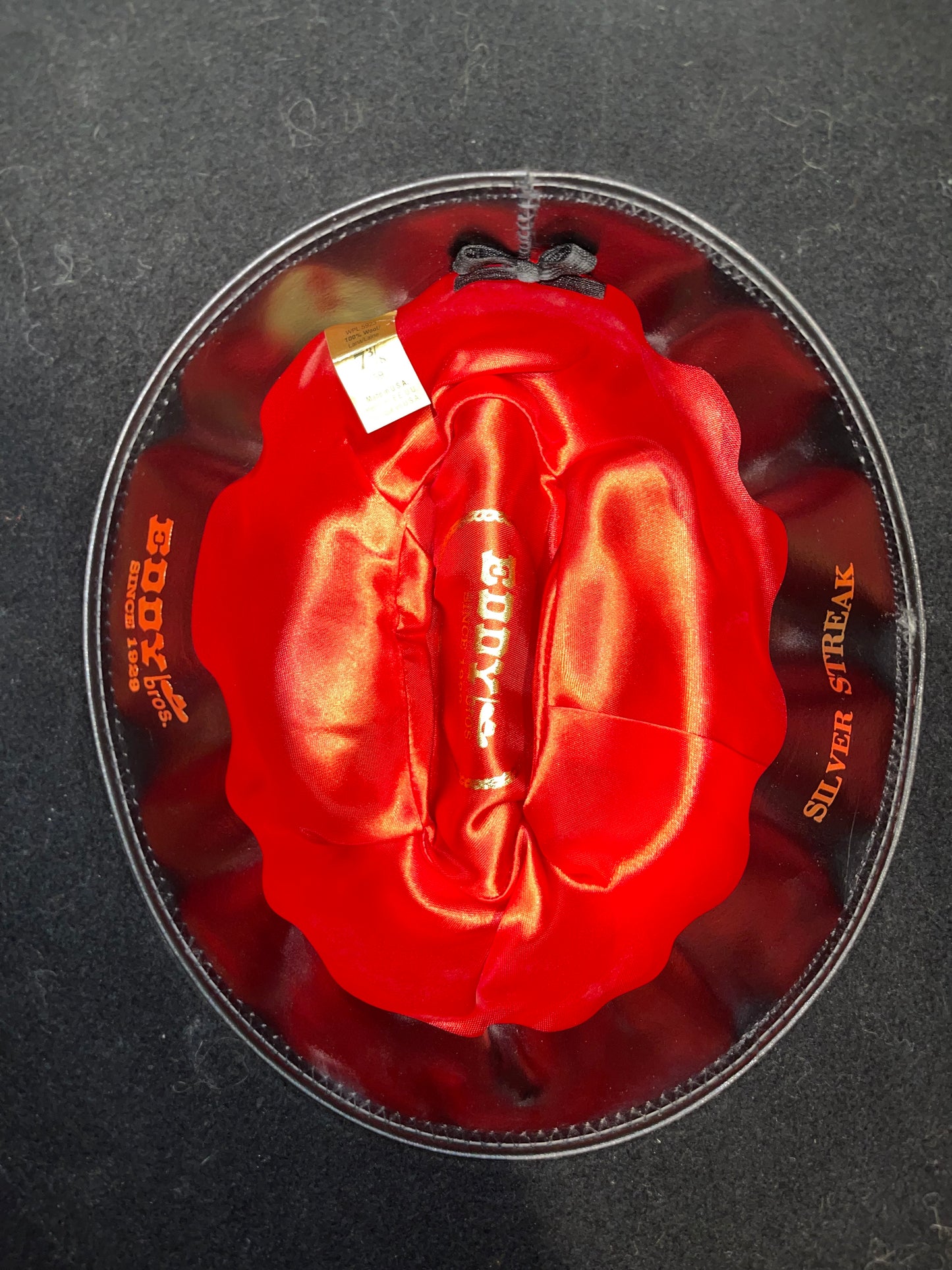 Eddy Bros, Black 7 3/8 Black Western Hat