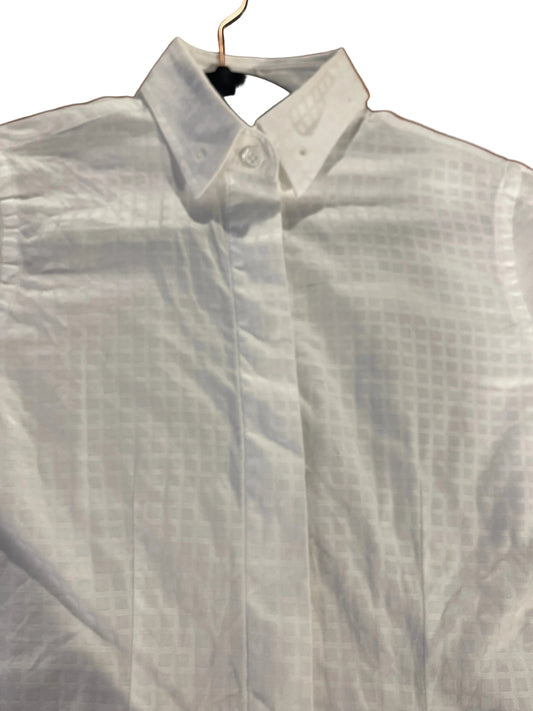 Custom, White Check Girls Shirt