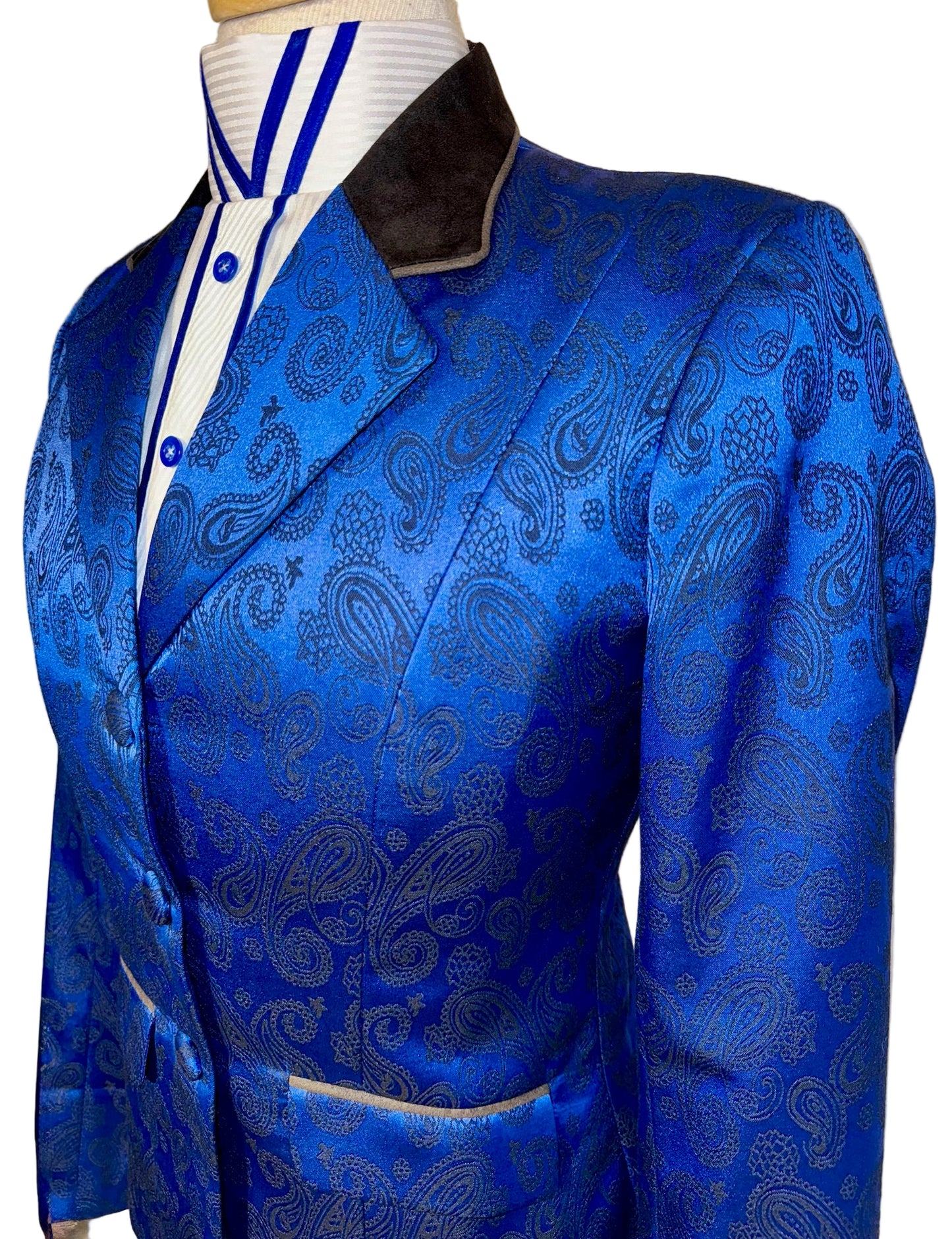 New MTC, Royal Blue Paisley Hunt Coat