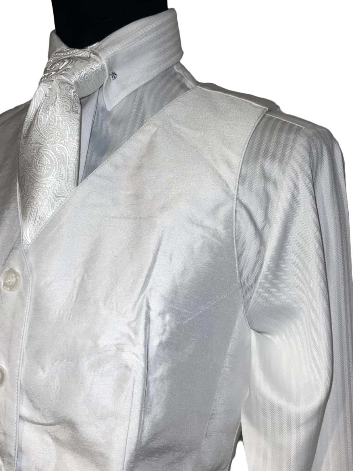 New, DK Ride White Silk Vest