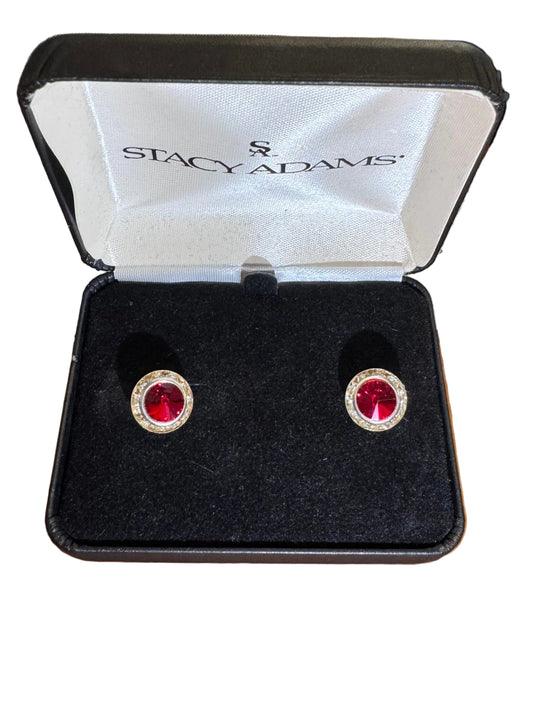 New, Crystal Red Cufflinks