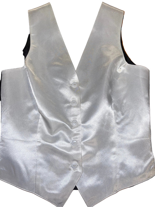 BRB White Silk Vest