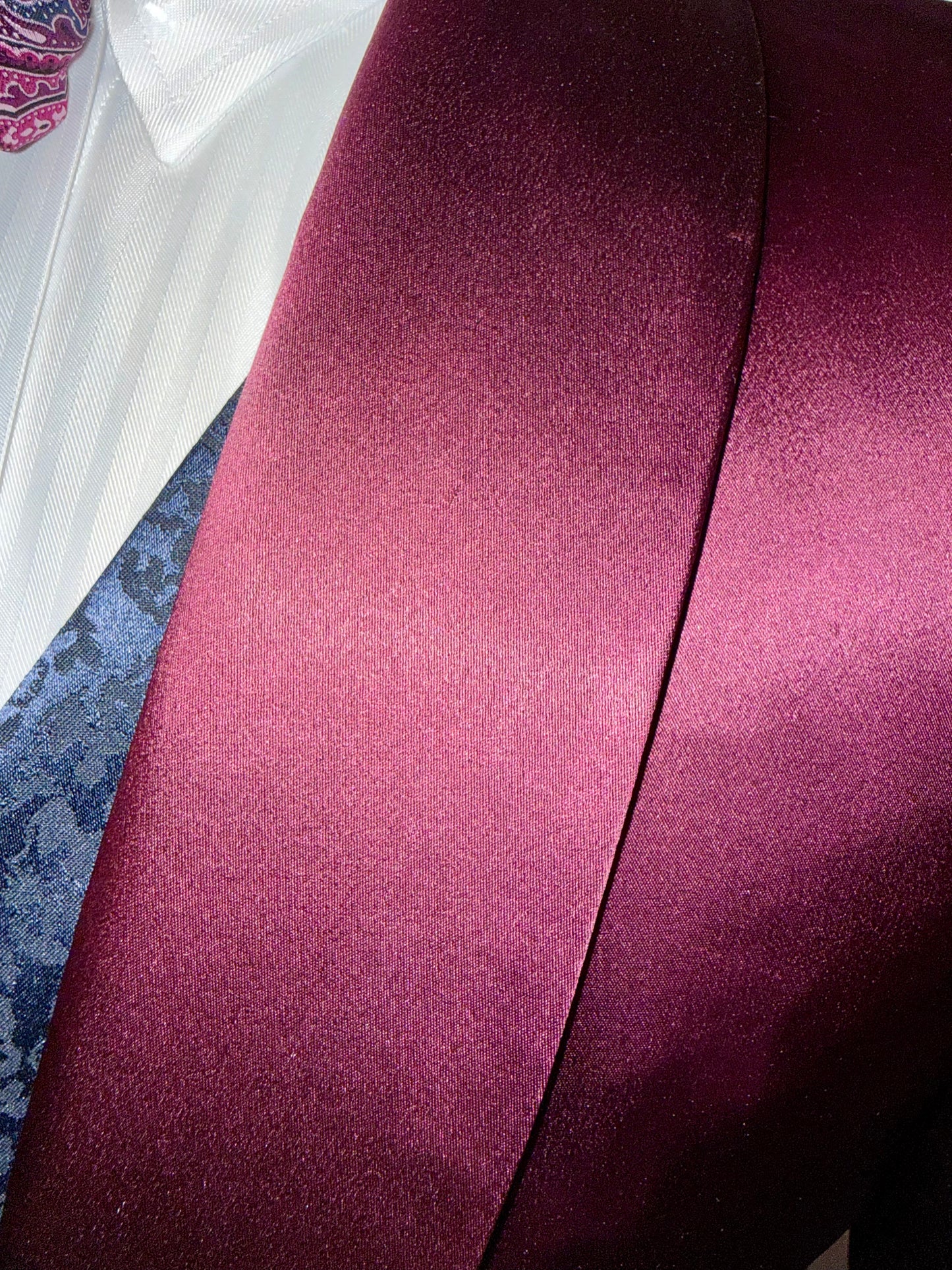 Hawkewood, Plum Silk Day Coat